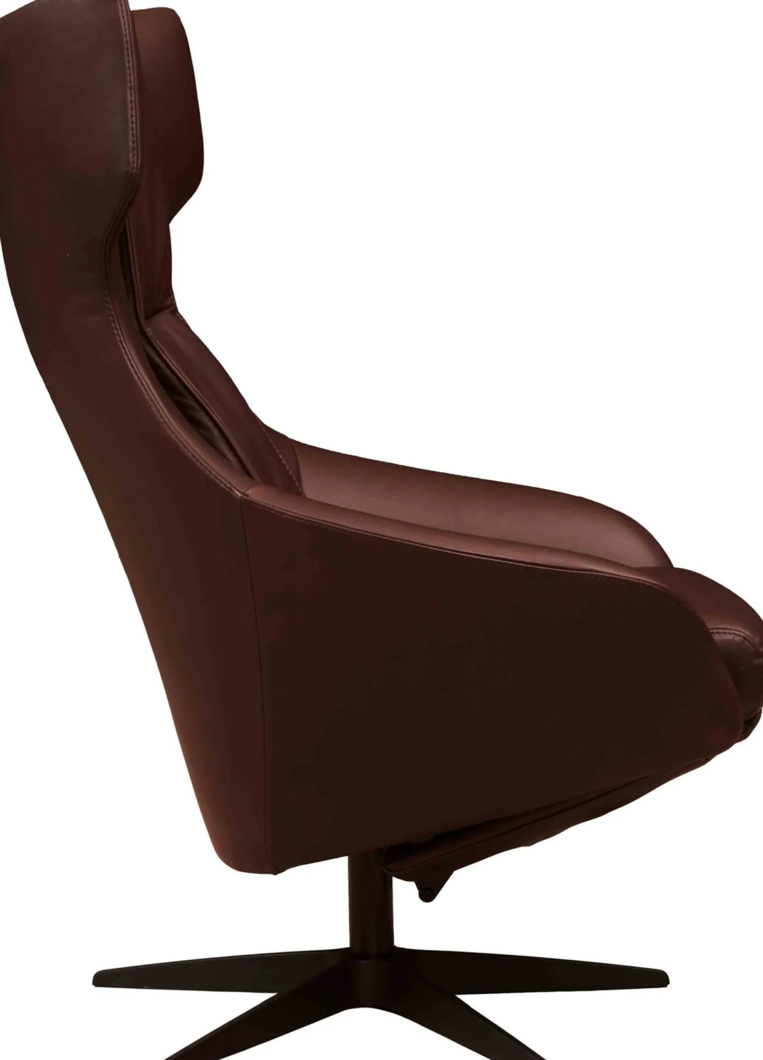Leren Fauteuils|Relaxfauteuils-Eijerkamp Collectie Miles L Relaxfauteuil Zwart