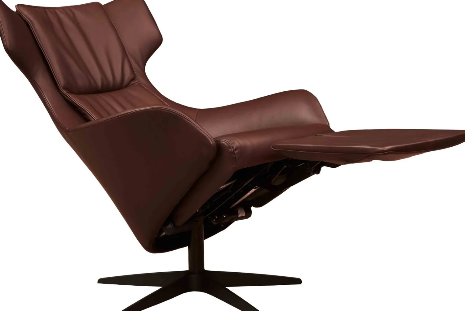 Leren Fauteuils|Relaxfauteuils-Eijerkamp Collectie Miles L Relaxfauteuil Zwart