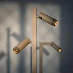 Vloerlampen|Vloerlampen-Eijerkamp Collectie Miller 2-lichts Vloerlamp Mat Zand