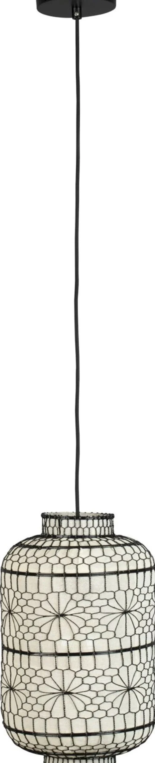 Hanglampen|Hanglampen-Dutchbone Ming Hanglamp Black, White