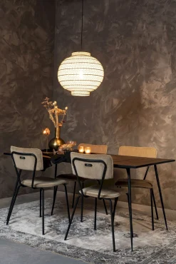 Hanglampen|Hanglampen-Dutchbone Ming Hanglamp Black, White