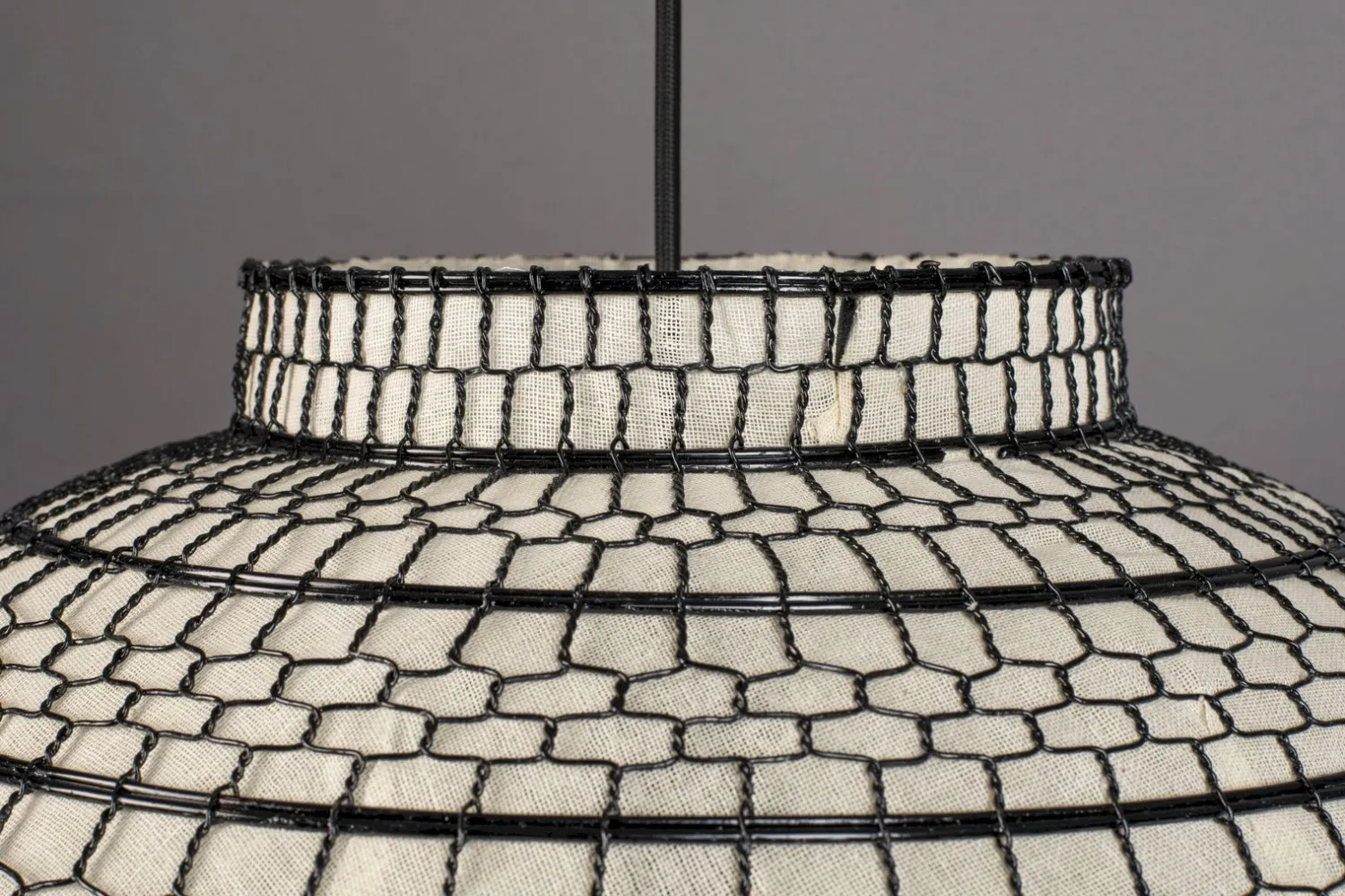 Hanglampen|Hanglampen-Dutchbone Ming Hanglamp Black, White