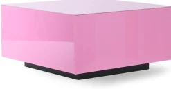 Vierkante Salontafels-HKLIVING Mirror Block Salontafel Pink