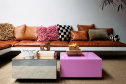 Vierkante Salontafels-HKLIVING Mirror Block Salontafel Clear