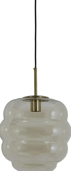 Glazen Hanglampen|Glazen Hanglampen-Trendhopper Misty Hanglamp Goud, Cognac