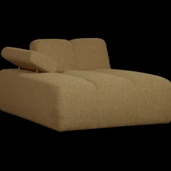 Elementenbanken-WOOOD Mojo Bouclé Chaise Longue Yellow, Brown Melange