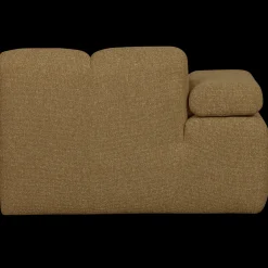 Elementenbanken-WOOOD Mojo Bouclé Chaise Longue Yellow, Brown Melange