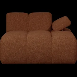 Elementenbanken-WOOOD Mojo Bouclé Chaise Longue Rust Brown Melange