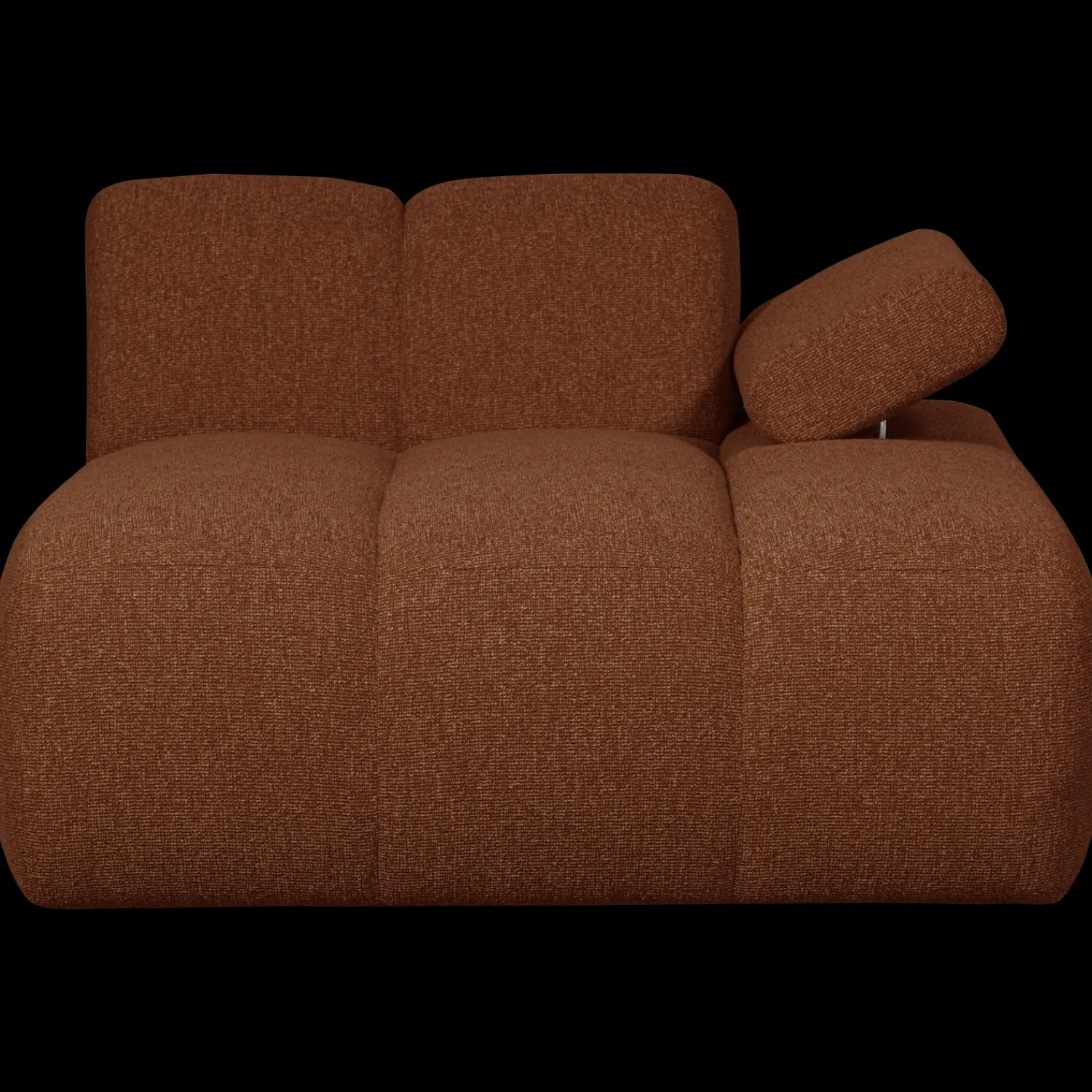 Elementenbanken-WOOOD Mojo Bouclé Chaise Longue Rust Brown Melange