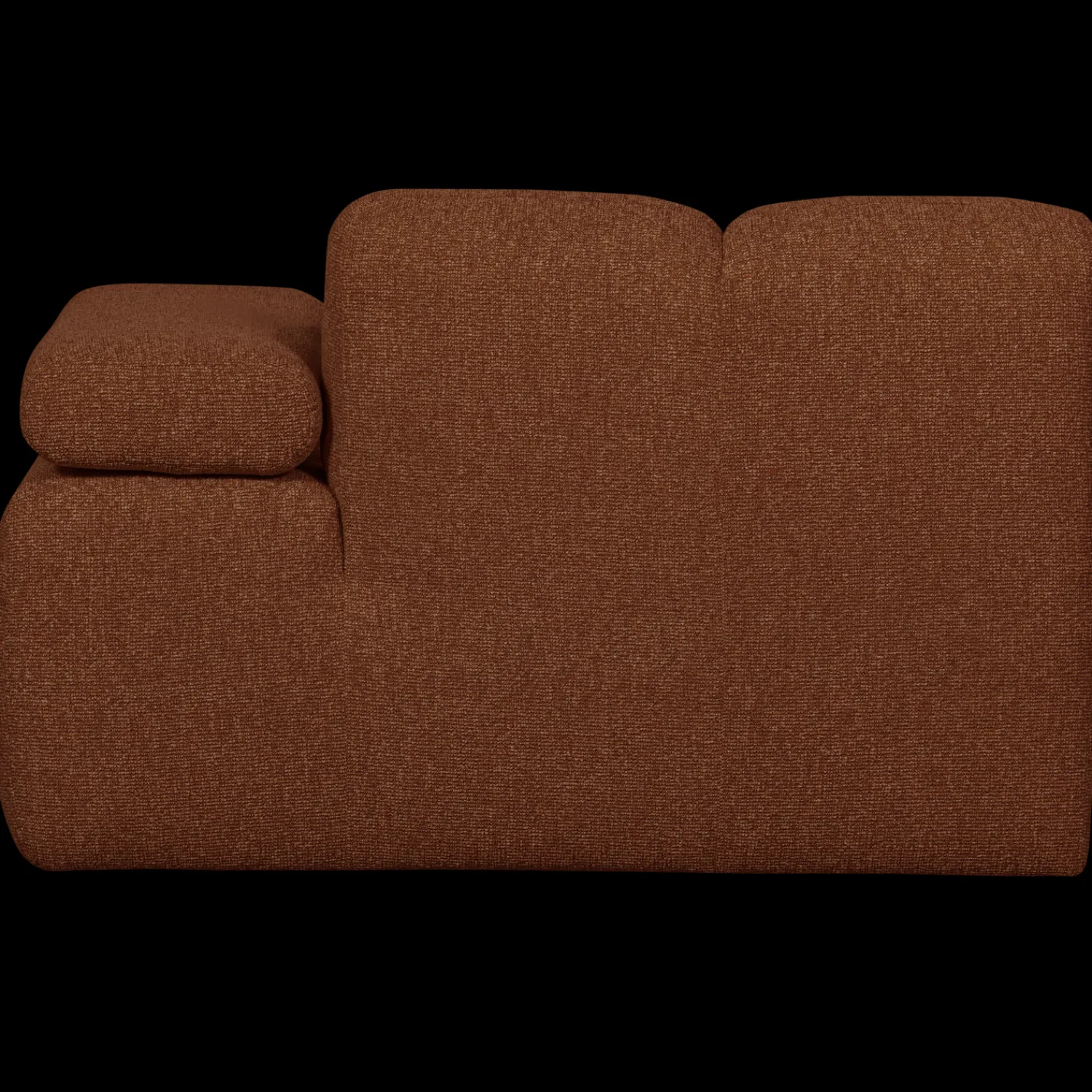 Elementenbanken-WOOOD Mojo Bouclé Chaise Longue Rust Brown Melange