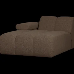 Elementenbanken-WOOOD Mojo Bouclé Chaise Longue Brown Melange