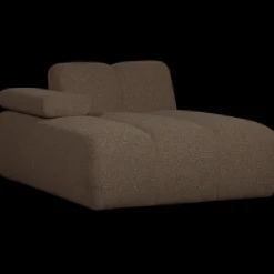 Elementenbanken-WOOOD Mojo Bouclé Chaise Longue Brown Melange