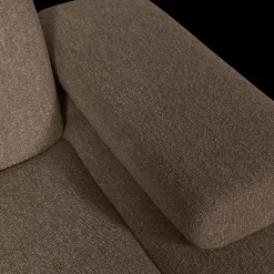 Elementenbanken-WOOOD Mojo Bouclé Chaise Longue Brown Melange