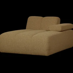 Elementenbanken-WOOOD Mojo Bouclé Chaise Longue Yellow, Brown Melange