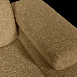 Elementenbanken-WOOOD Mojo Bouclé Chaise Longue Yellow, Brown Melange