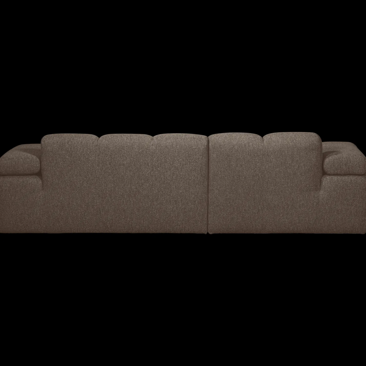 Elementenbanken-WOOOD Mojo Bouclé Chaise Longue Bank Brown Melange