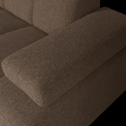 Elementenbanken-WOOOD Mojo Bouclé Chaise Longue Bank Brown Melange