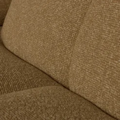 Elementenbanken-WOOOD Mojo Bouclé Chaise Longue Bank Yellow, Brown Melange