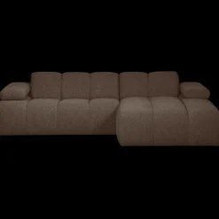 Elementenbanken-WOOOD Mojo Bouclé Chaise Longue Bank Brown Melange