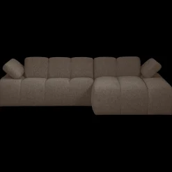Elementenbanken-WOOOD Mojo Bouclé Chaise Longue Bank Brown Melange