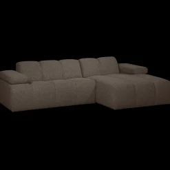 Elementenbanken-WOOOD Mojo Bouclé Chaise Longue Bank Brown Melange
