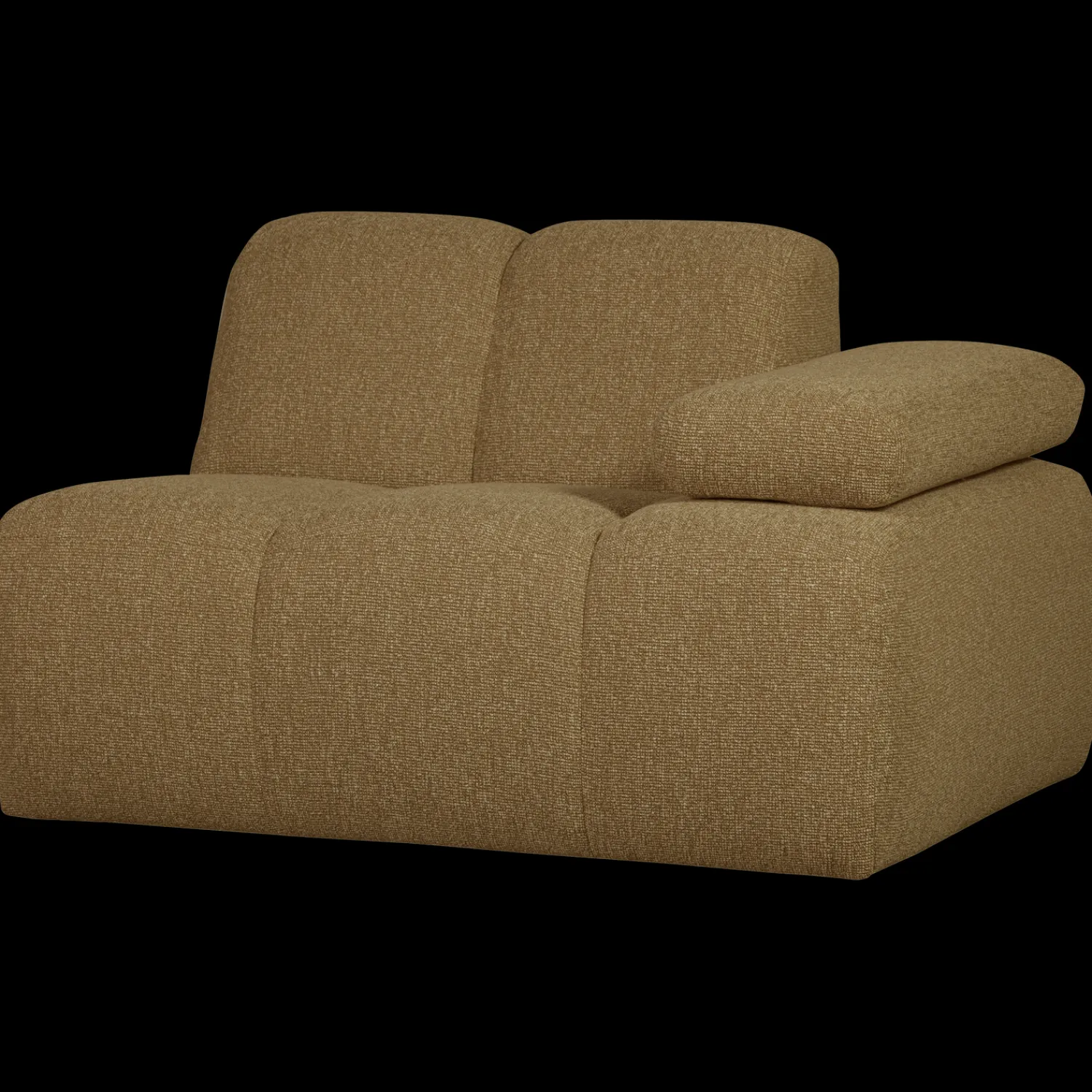 Elementenbanken-WOOOD Mojo Bouclé Elementenbank Yellow, Brown Melange