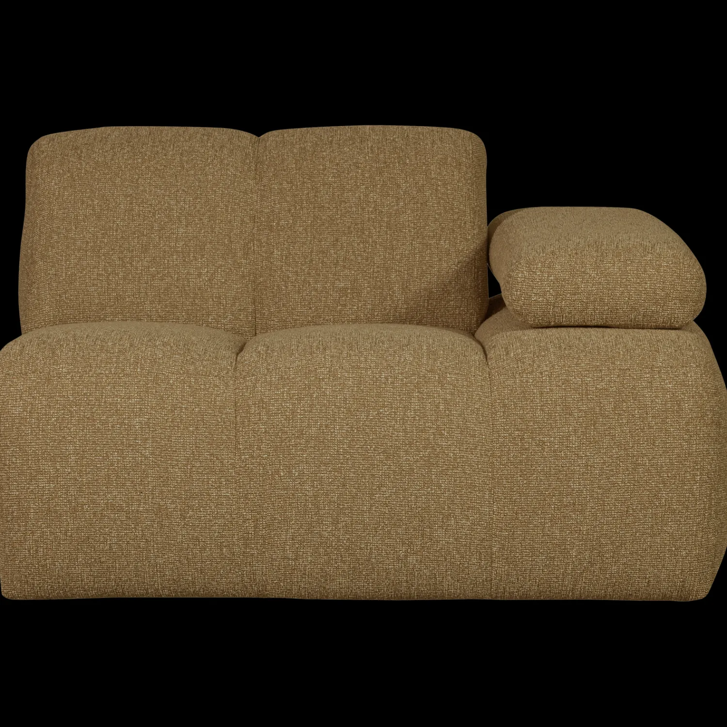 Elementenbanken-WOOOD Mojo Bouclé Elementenbank Yellow, Brown Melange