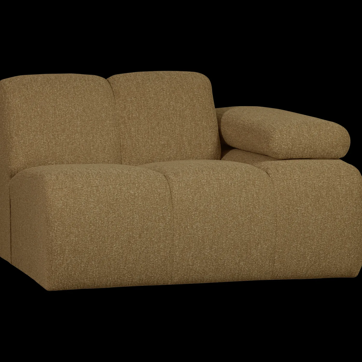 Elementenbanken-WOOOD Mojo Bouclé Elementenbank Yellow, Brown Melange