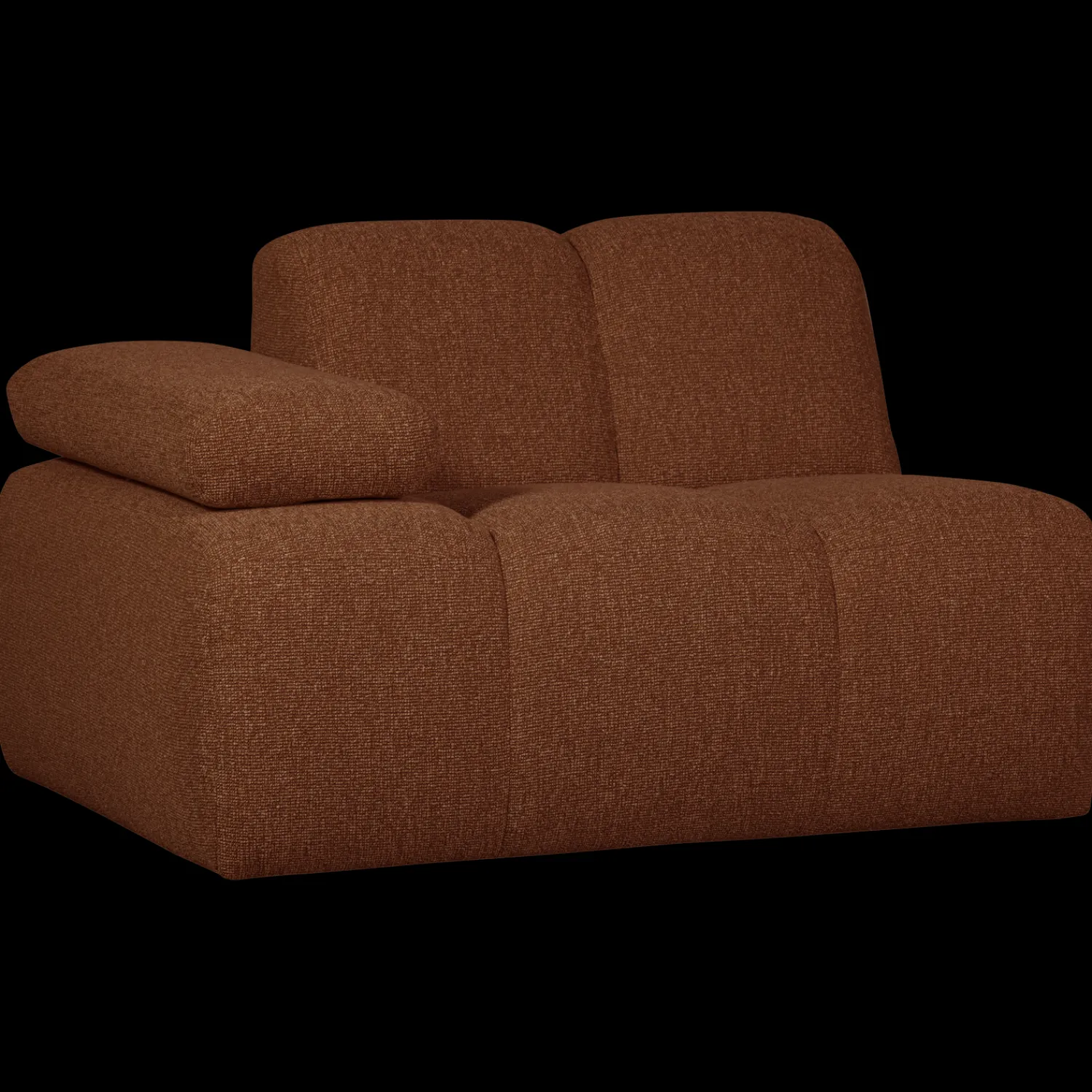 Elementenbanken-WOOOD Mojo Bouclé Elementenbank Rust Brown Melange