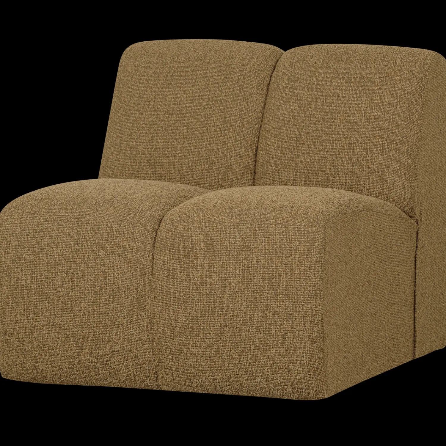 Elementenbanken-WOOOD Mojo Bouclé Elementenbank Yellow, Brown Melange