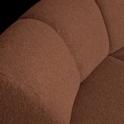 Elementenbanken-WOOOD Mojo Bouclé Hoek Elementenbank Rust Brown Melange