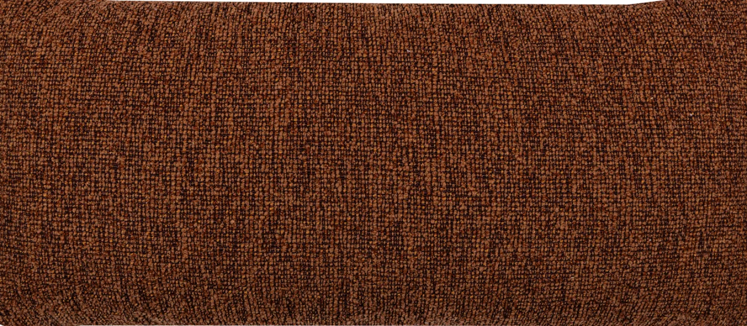 Sierkussens & Plaids-WOOOD Mojo Bouclé Sierkussen Rust Brown Melange
