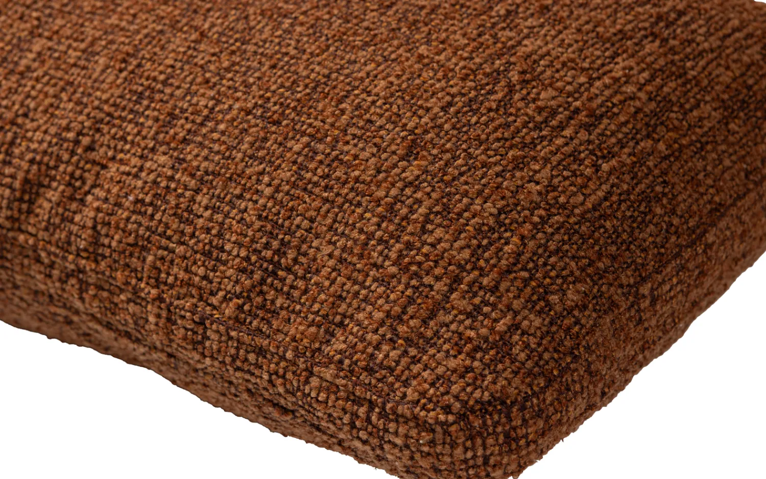 Sierkussens & Plaids-WOOOD Mojo Bouclé Sierkussen Rust Brown Melange