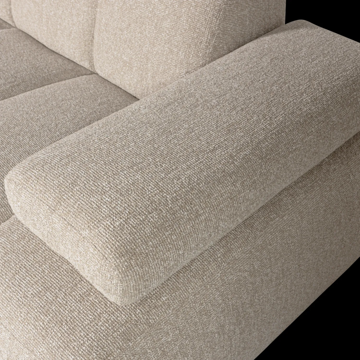 Zitbanken-WOOOD Mojo Bouclé Zitbank Beige Melange