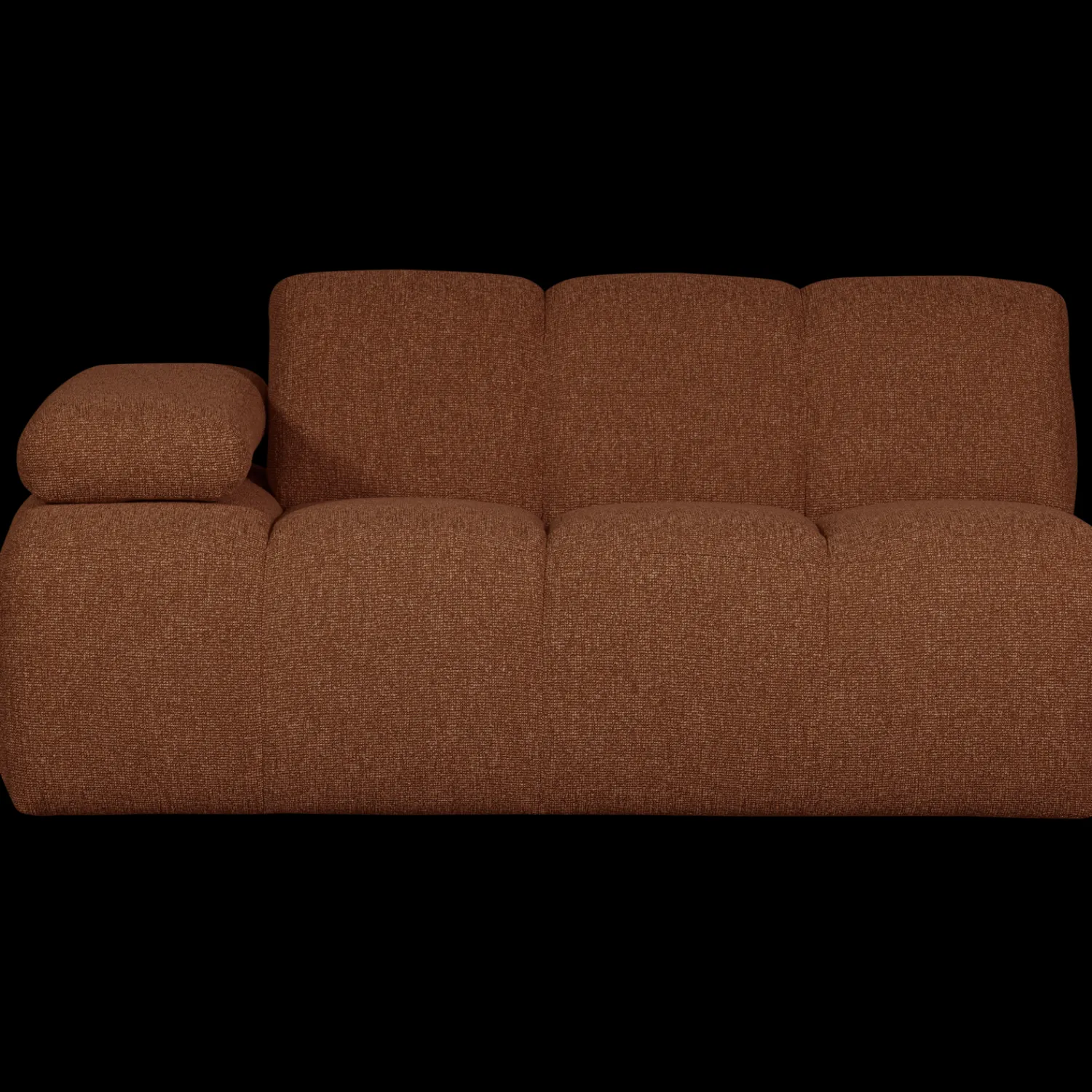 Zitbanken-WOOOD Mojo Bouclé Zitbank Rust Brown Melange