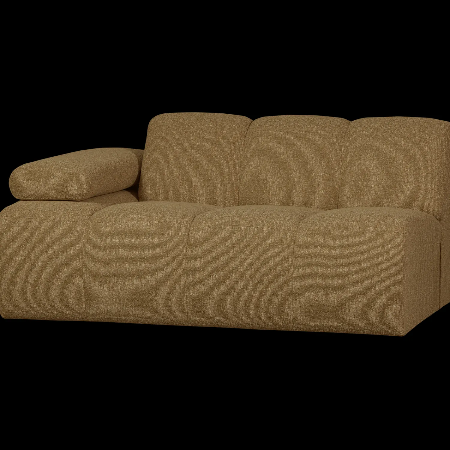 Zitbanken-WOOOD Mojo Bouclé Zitbank Yellow, Brown Melange