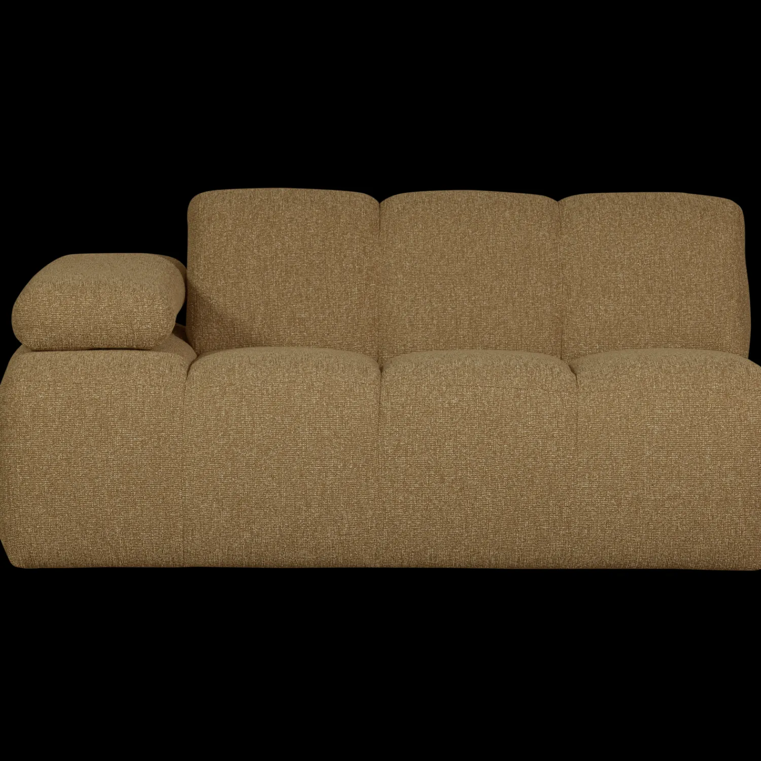 Zitbanken-WOOOD Mojo Bouclé Zitbank Yellow, Brown Melange