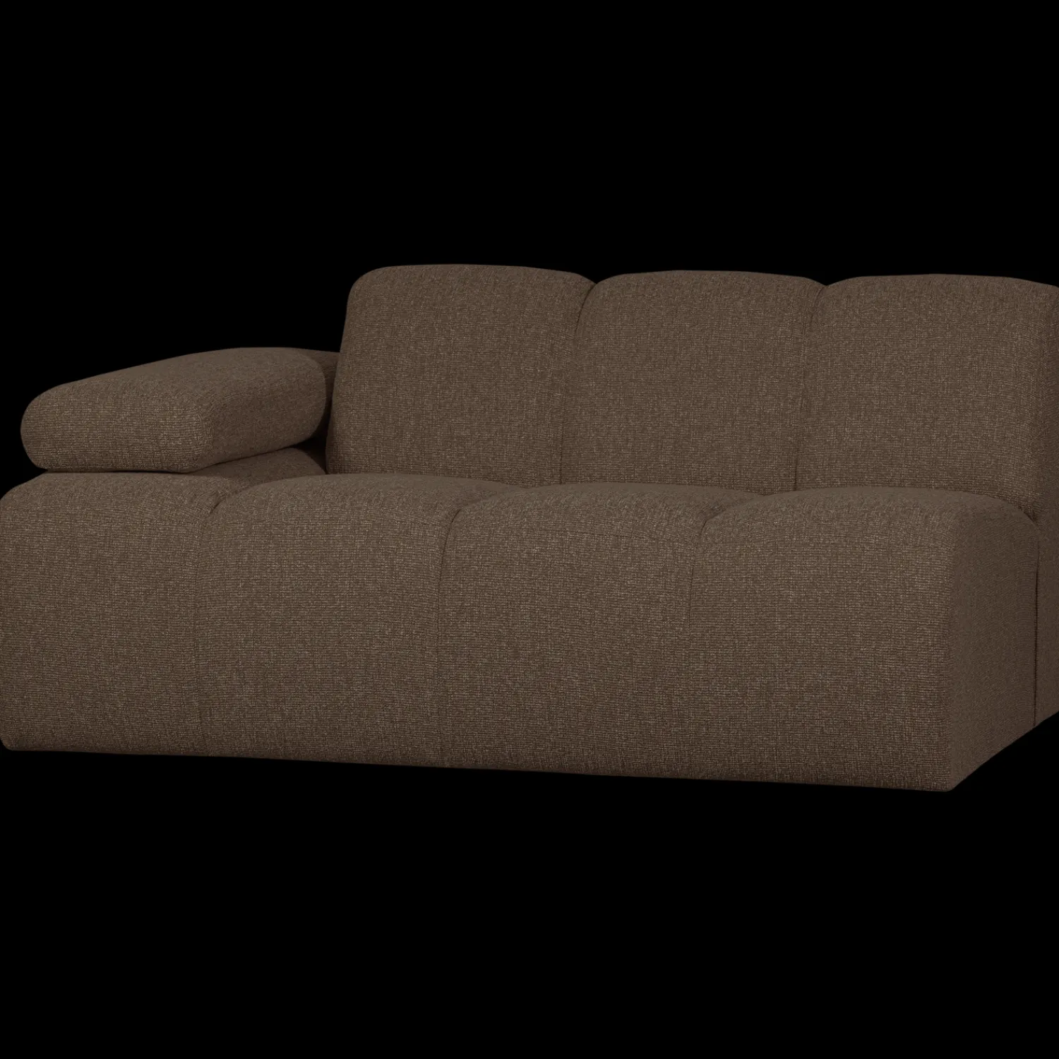 Zitbanken-WOOOD Mojo Bouclé Zitbank Brown Melange