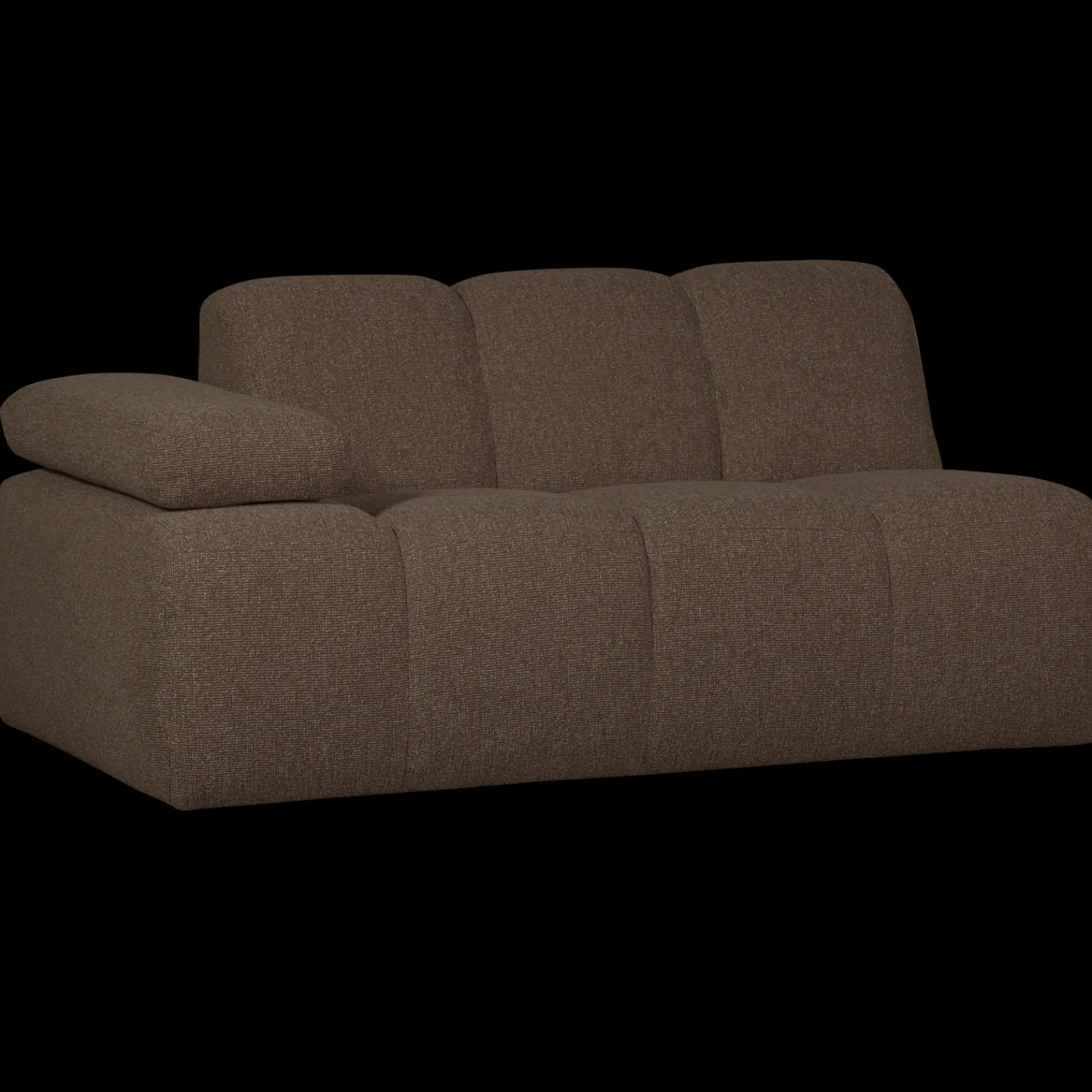 Zitbanken-WOOOD Mojo Bouclé Zitbank Brown Melange