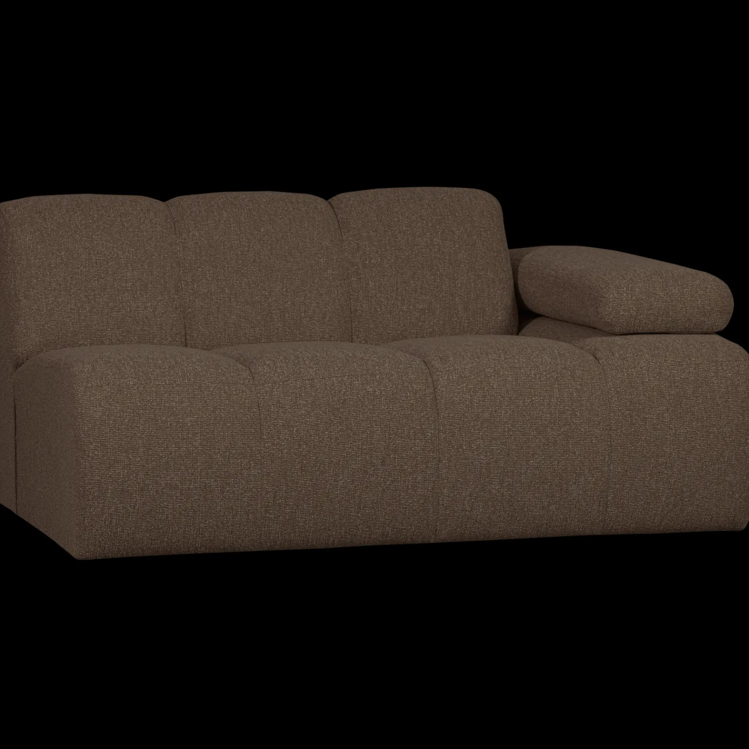 Zitbanken-WOOOD Mojo Bouclé Zitbank Brown Melange