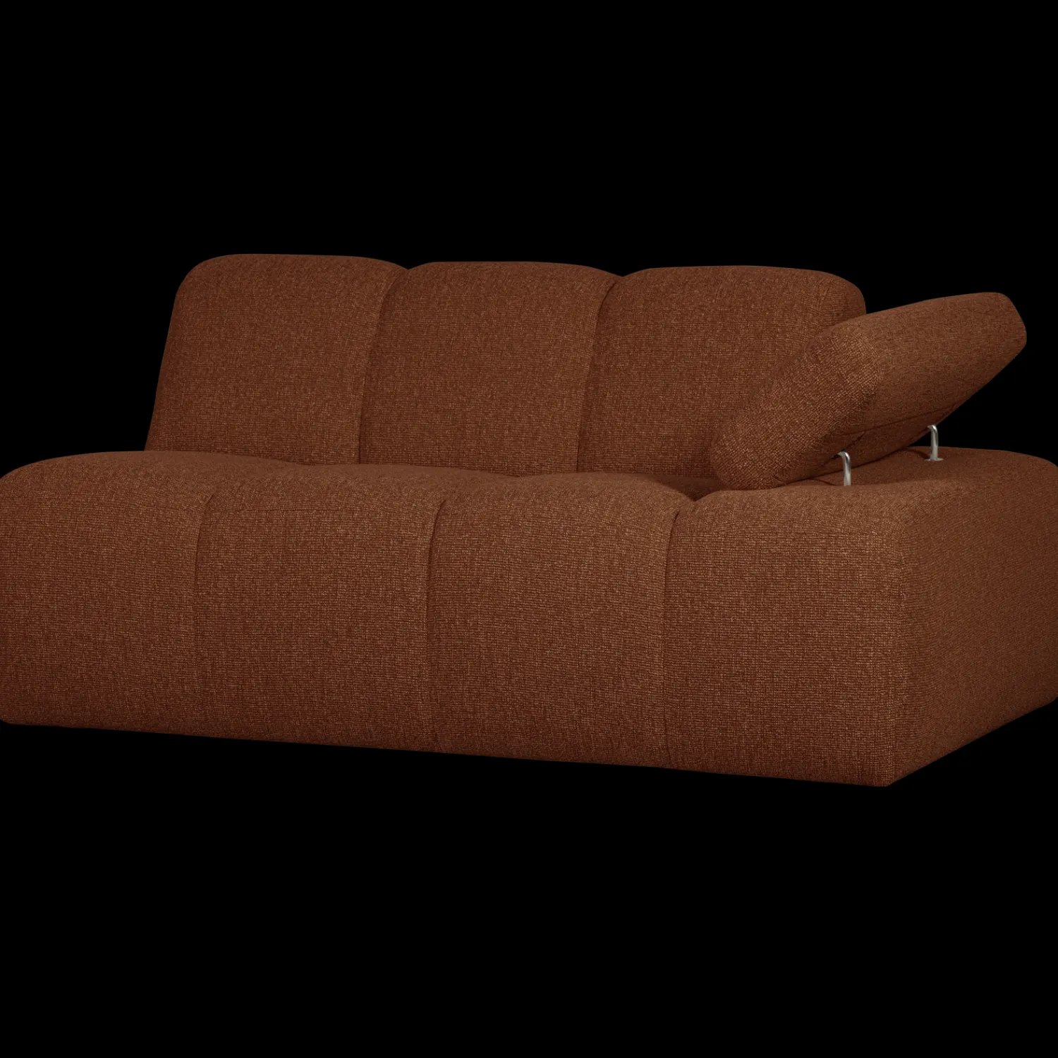Zitbanken-WOOOD Mojo Bouclé Zitbank Rust Brown Melange