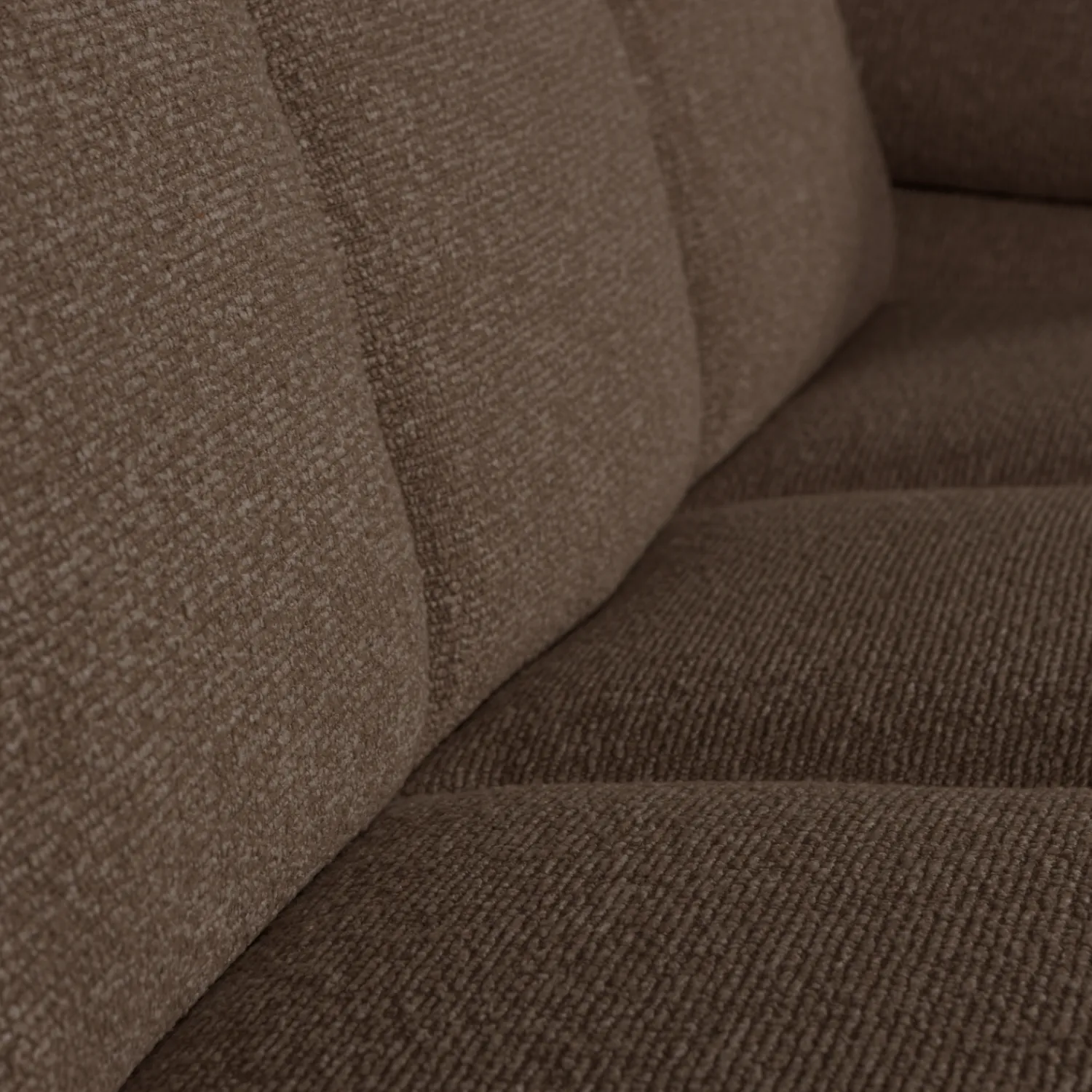 Zitbanken-WOOOD Mojo Bouclé 2-Zitsbank Brown Melange