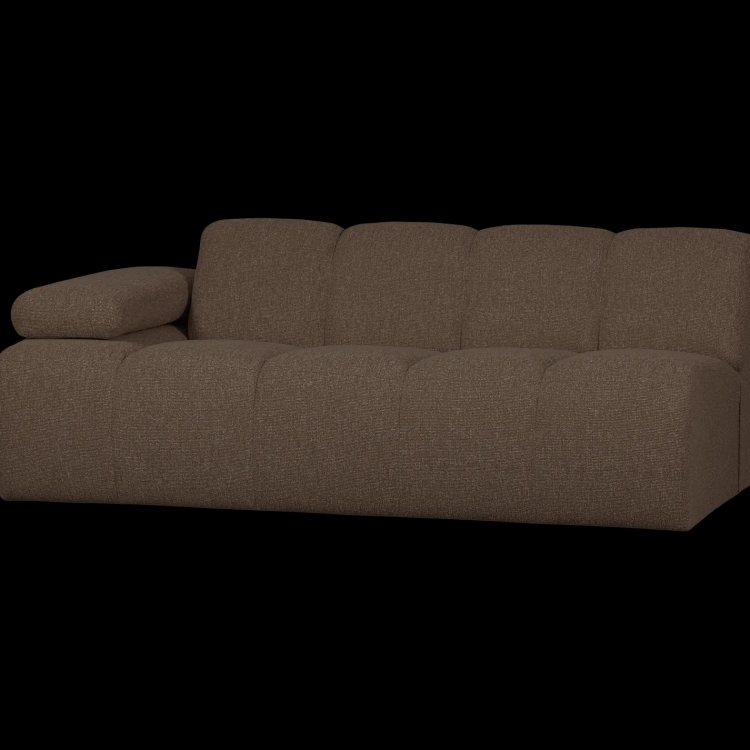 Zitbanken-WOOOD Mojo Bouclé 2-Zitsbank Brown Melange