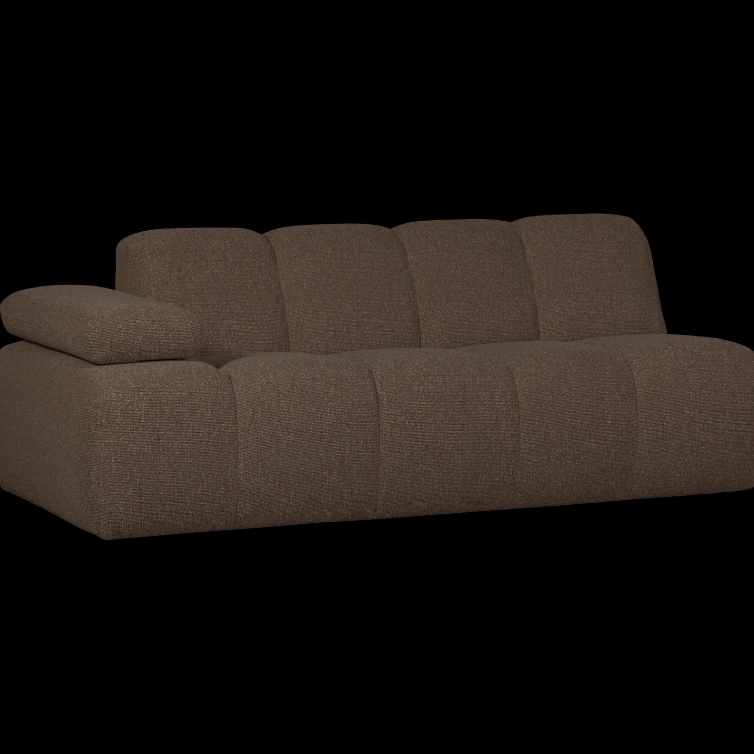 Zitbanken-WOOOD Mojo Bouclé 2-Zitsbank Brown Melange