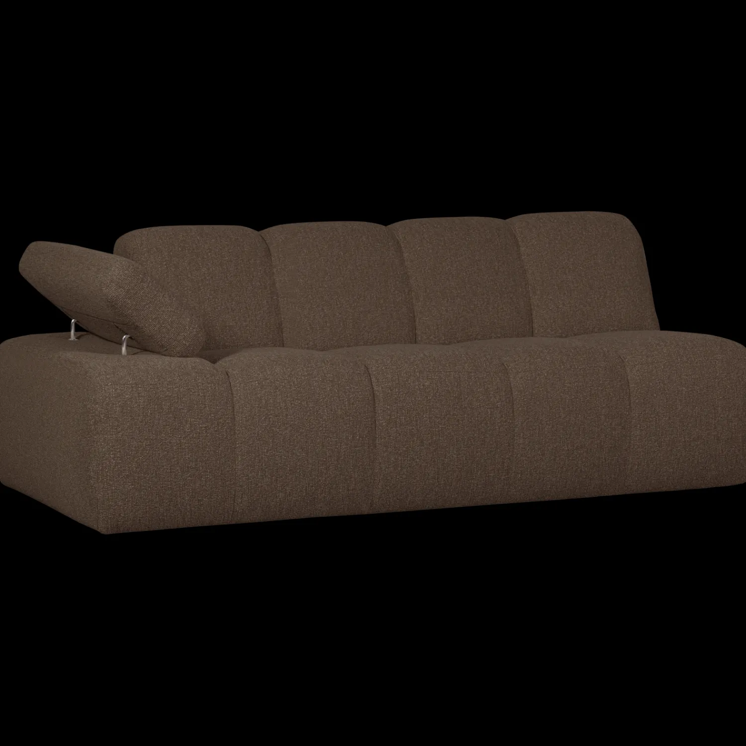 Zitbanken-WOOOD Mojo Bouclé 2-Zitsbank Brown Melange