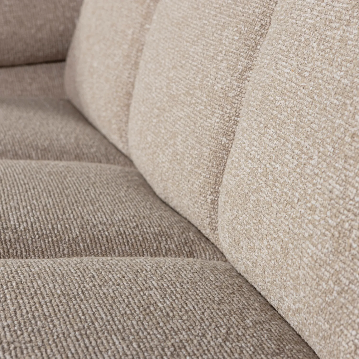 Zitbanken-WOOOD Mojo Bouclé 2-Zitsbank Beige Melange