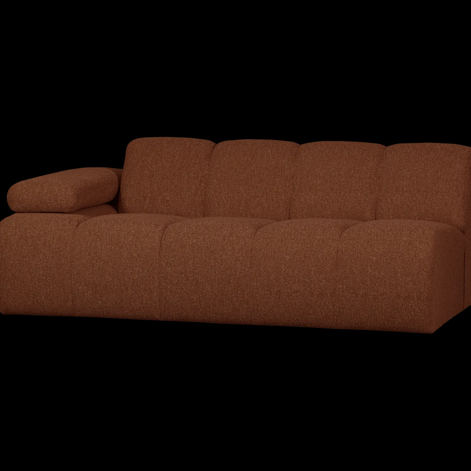 Zitbanken-WOOOD Mojo Bouclé 2-Zitsbank Rust Brown Melange