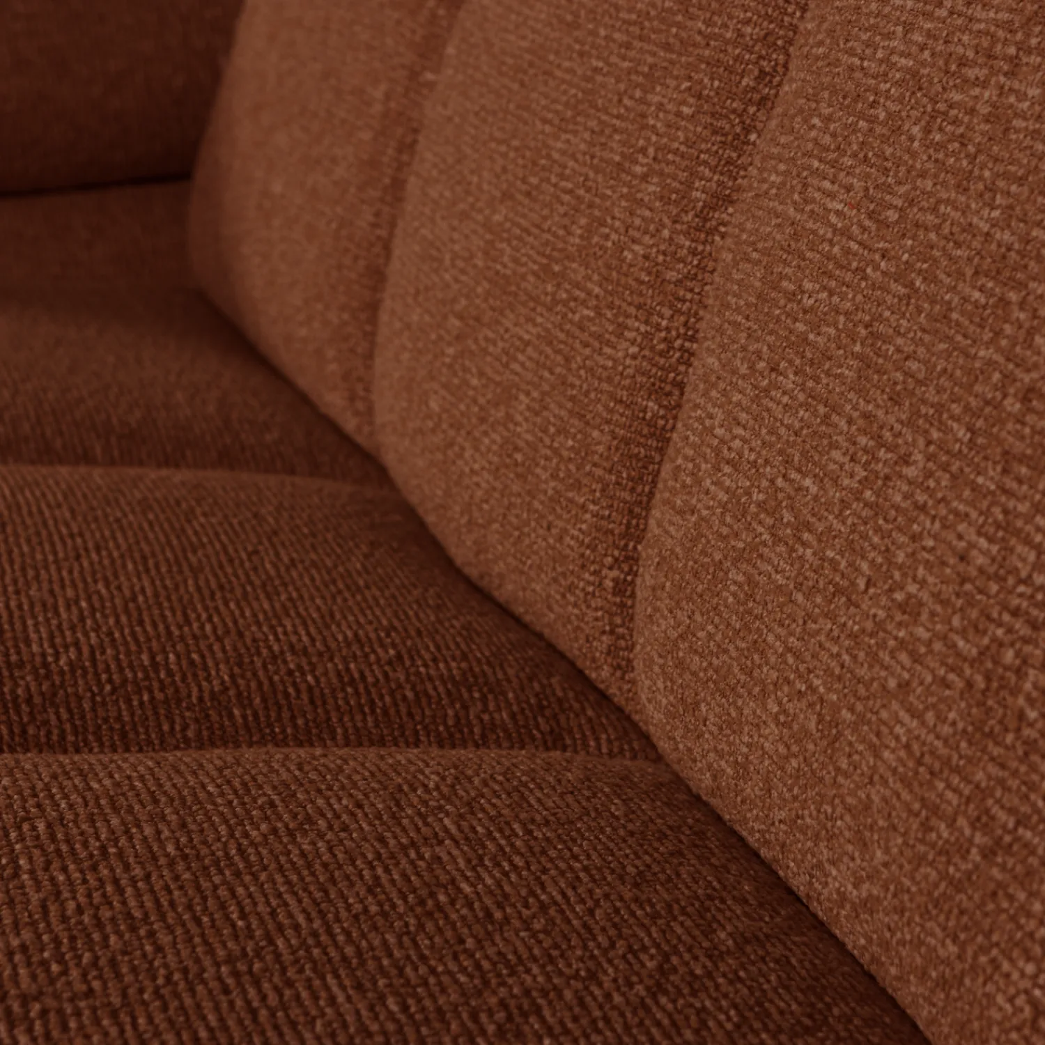 Zitbanken-WOOOD Mojo Bouclé 2-Zitsbank Rust Brown Melange