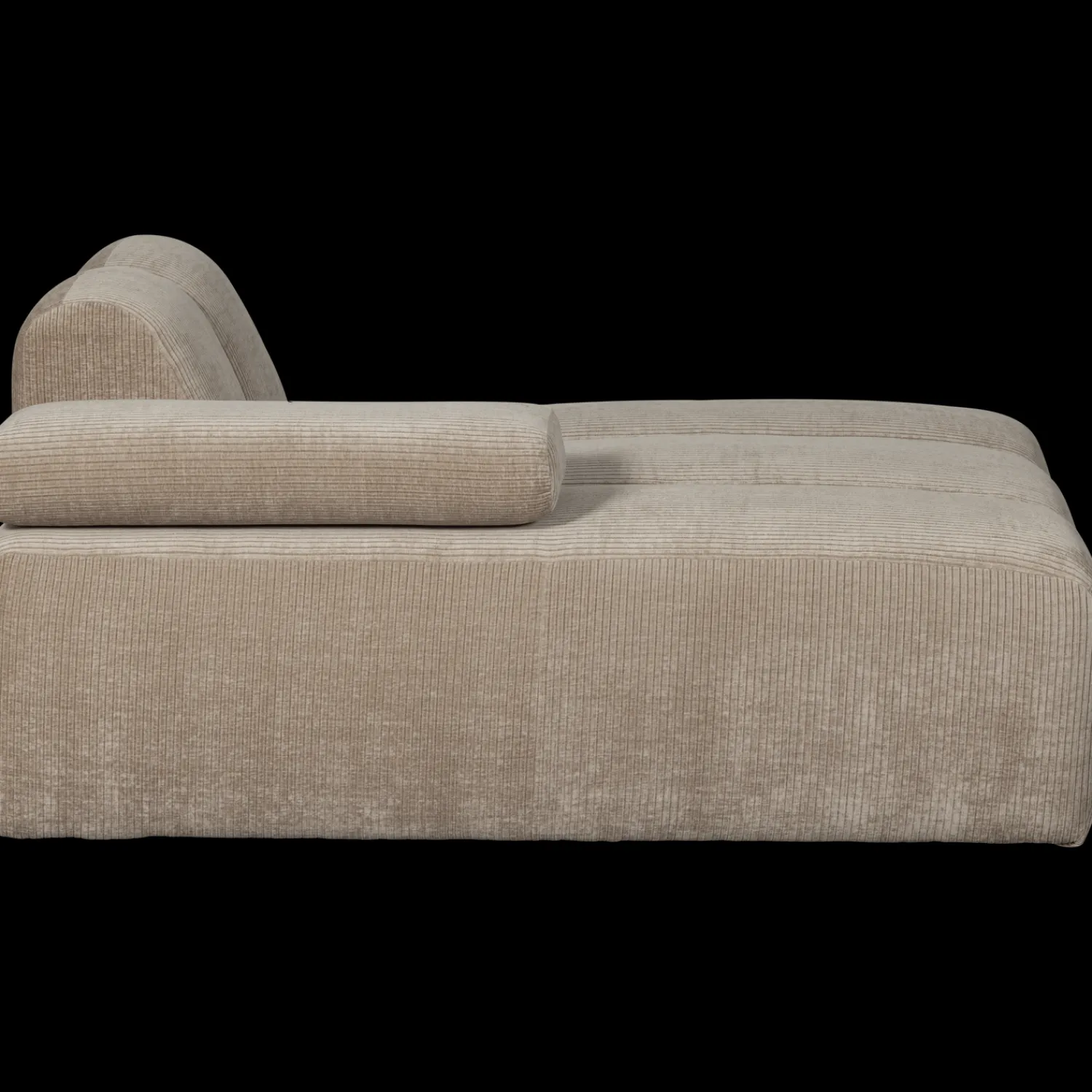 Elementenbanken-WOOOD Mojo Rib Chaise Longue Dark Sand