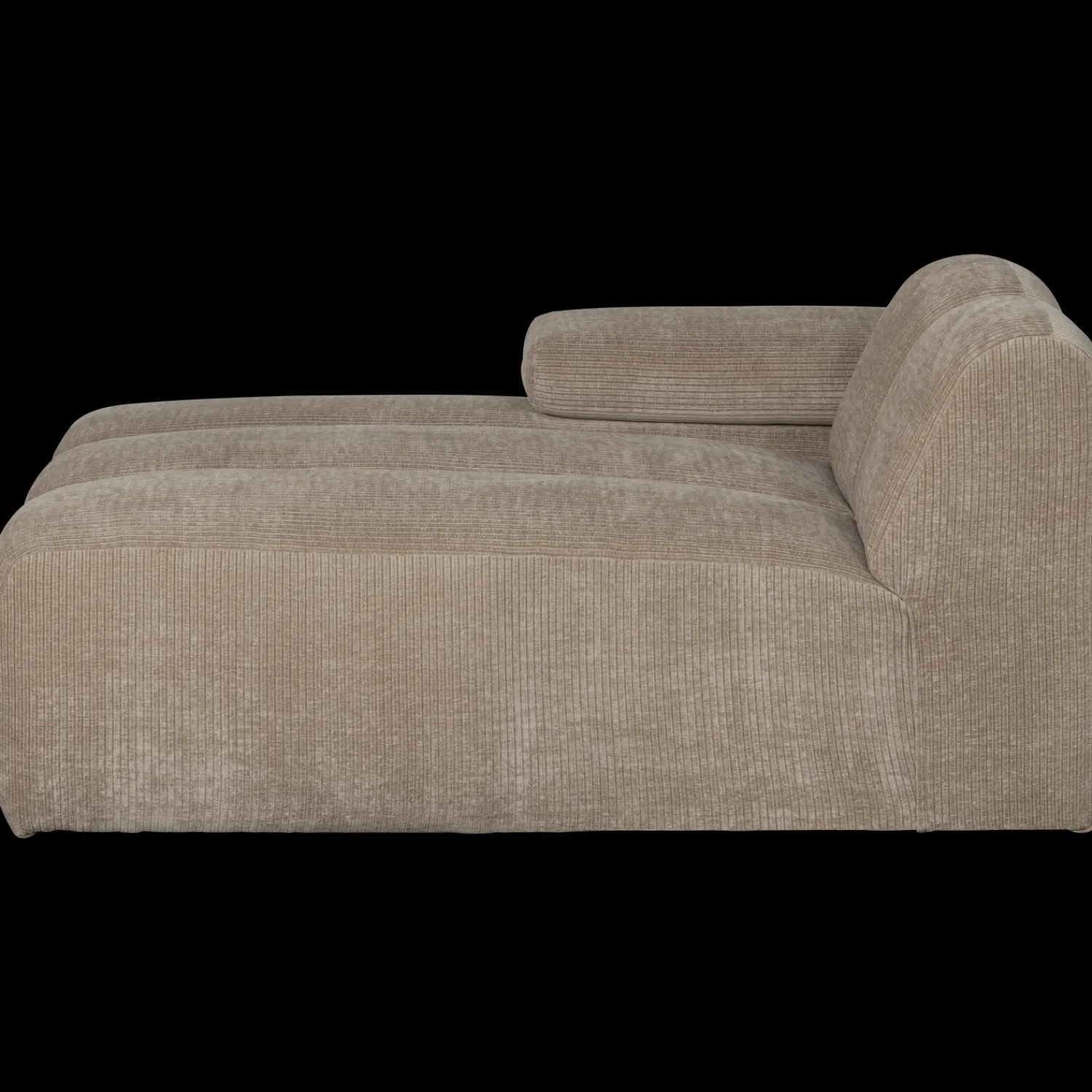 Elementenbanken-WOOOD Mojo Rib Chaise Longue Dark Sand